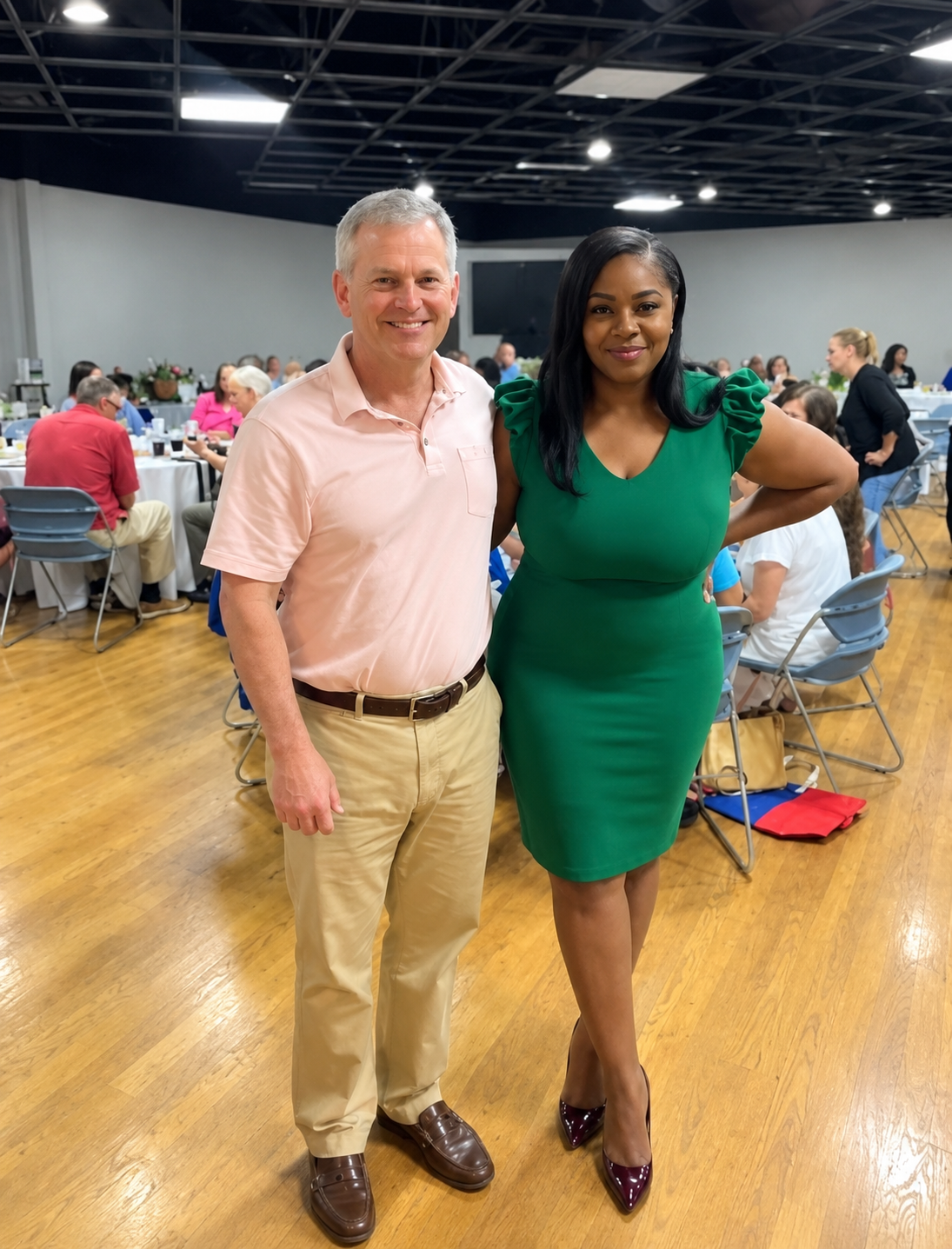Monica R. Gibbs with Governor Josh Stein